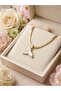 Stone Whale Tail Necklace Italian Crushed Stone - 3