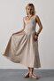 Strappy Long Dress - Stone - 2
