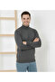 Men's Half Turtleneck Knitwear Sweater Soft Textured Cotton Fine Weave, Long Sleeve Comfortable Regular Fit - F - 3