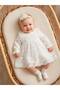 Baby Girl Mevlütlük Dress with Bandana and Lace Newborn 100% Cotton Hospital Release Wedding Dress Evening Dress 4035