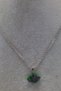 Natural Zoisite Stone Women's Necklace |   45 cm Anti-Tarnish Steel Chain |   Handmade Natural Stone Necklace - 4
