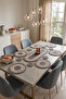 14 Piece Jute Knitted 6-Person Supla Runner Table Set with Coasters and Basket - 3