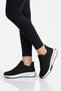 Black-White Lightweight Flexible Knitwear Breathable Unisex Sports Shoes Molen g - 3