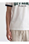 White Crew Neck Brooklyn Printed Men's T-Shirt - 3