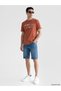Vizyon New Season Orange Crew Neck Printed Men's T-Shirt - 2