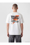Vizyon New Season Ecru Crew Neck Printed Men's T-Shirt - 4
