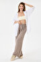 Women's White Italian 100% Linen Mesh Hooded Zippered Linen Jacket Size 38 - 44 - 6