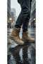 Forelli̇ Original All Season Orthopedic Non-Slip Sole Water Repellent Zipperless Tie-Up Men's Boots - 3