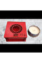 Scented Candle In Wood Crafted Box - Peach Elegance - Small