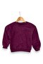 Girl's Stoned Winter 3-Threaded Cotton Set, 5-6-7-8-9-10 Years Old, Wide-Legged Pants, 2-Piece Top and Bottom Set - 4