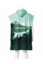 Printed Towel Poncho, Unisex, 80X100 Oversize Beach Pool and After-Bath - Costa Rica Is Tropical-Defoludur - 2