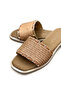 Women's Flat Slippers Tan Daily Knitted New Season M500 - 5