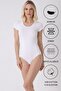 Women's 5-Pack Half Sleeve Snap Fastener Bodysuit/Leotard 90% Cotton - 4