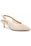 Feles Knitted Detailed Open Back Stiletto Women's Heeled Shoes Ten - 2