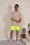 Men's Swim Shorts with Zipper Pockets and Mesh Lining - 2