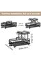 Dish Drying Rack 2 Tier Dish Rack Kitchen Large Capacity Dish Drainer with Auto Drainage