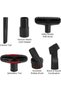 6-Piece Vacuum Cleaner Accessory Set - Universal Vacuum Brush for Kärcher Vacuum Cleaners, Furniture Vacuum Brush Accessories - 2