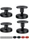 Furniture legs - 8-Piece Set of Adj. carbon steel legs - 27-40mm height Adj. sofa legs - can be drilled or Adhesive - For tables - cabinets & sofas