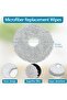 6-pack mop pads for Dreame L10s Ultra / L10 Ultra robotic vacuum cleaners, reusable and washable. - 3