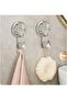 4-pack of strong suction cup hooks – No drilling required, suitable for walls, glass, and tiles. - 3