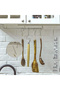 30 S-Hooks for Hanging 3.14-Inch Heavy-Duty Metal Curtain Hooks Pan Pot Rack Hooks Cups Bags Jeans Towels Black - 5
