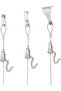 A set of 20 heavy-duty picture hanging track hooks - 4
