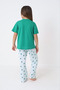 Girl's Short Sleeve Cotton Pajama Set - 2