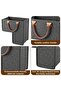 L-Shaped Woven Staircase Storage Basket Set with Handles for Clothes & Toys - 4