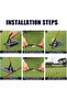 Professional Golf Club Aiming Stick Stand - Golf Swing Plane and Path Training Aid | Golf Swing Training Aid | Driver Aiming Stick - 3