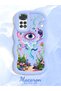 Redmi Note 11/Note 11S 4g Compatible Colorful Psychedelic Eye Mushroom Drawing Flat Print Case
