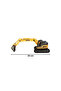 Friction Toy Excavator 20 cm Movable Bucket Hand Controlled Construction Vehicle Ages 3+ - 4