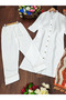 White Slub Cotton Kurta Set - NJF2731 | White-Size:2XL-44-Inches - 3