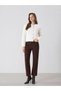 Gold Buttoned Ruffled Women's Knitwear Beard Cardigan - 6