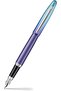 Expressions VFM 9430 Pen, Blue and Purple Pearlised Gradient, Metal with Chrome-Plated Trims, Medium Point, Refillable (Fountain Pen (Medium nib))