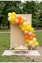 Sun Dream Concept 20-Piece Macaron Yellow Pastel Yellow Pastel Orange Sea Sand Sun Themed Birthday Balloon Set - 2
