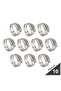Stainless Steel Hose Clamps, Adjustable Worm Drive,(Pack-Of 10, 40-55mm)