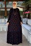 Rose Navy Blue Dress
