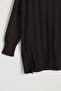 Self-Patterned Knitwear Tunic - Black - 2