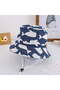 Children's wide-brimmed cotton summer bucket hat with chin strap (48cm) - 2