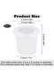 Tabletop parasol cones, 2 silicone ring parasol tables, 2 to 2.5-inch parasol caps for balcony tables, and 1.5-inch parasol poles (white). - 2