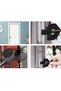 Portable door lock - travel hotel door lock, suitable for any door - black - 2