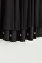 Plus Size Stone Detailed Skirt and Jacket Set - Black - 2
