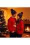 Unisex Light-Up Ugly Christmas Hat – Original Suspended Santa Hat with LED Lights for Parties - 2