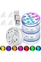 4-Pack LED Underwater Lights - Magnetic IP68 Waterproof Lights, Suitable for Swimming Pools, Ponds, Bathtubs, and Aquarium Decoration