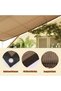 Shade netting, 4x4 meters, sun protection netting, 95% UV protection fabric, windproof greenhouse shade cloth. - 2