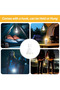 Two LED bulbs, USB rechargeable, with remote control and timer, E26 bulb base, with hook, suitable for table lamps, pendant lamps, and night lights. - 4