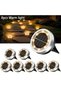 Mini solar ground lights, 8-pack, outdoor, waterproof solar flat garden lights, street lights, for outdoor walkways, patios, lawns, driveways