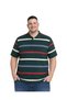 Men's Large Size Beneton Thin Striped Pique T-Shirt 3Xl-4Xl-5Xl-6Xl