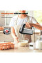 5-speed electric hand mixer with blender, traditional mixer, dough stick, 300 watts, for baking and cooking, black. - 3