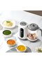 Baby food blender, 400ml capacity, 4 functions: steaming, boiling, and timer, gray. - 2